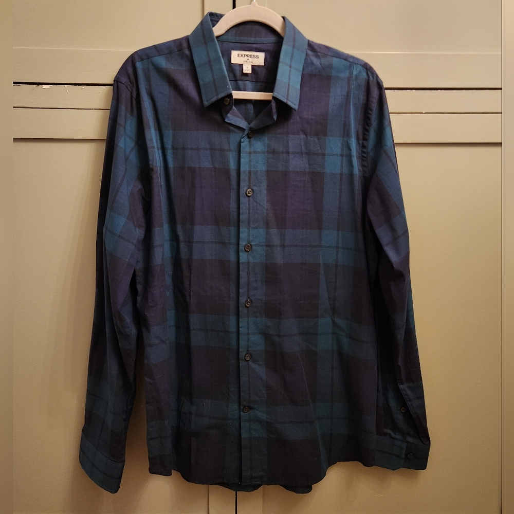 Express Extra Slim Tartan Shirt